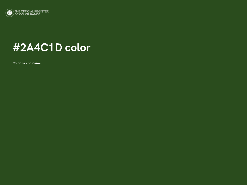 #2A4C1D color image