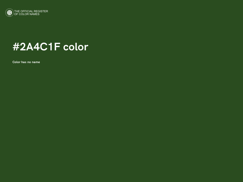 #2A4C1F color image