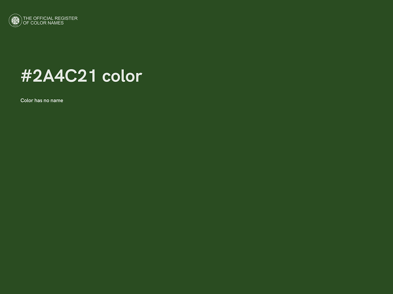 #2A4C21 color image