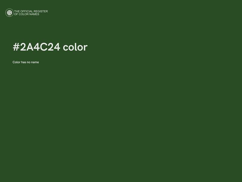 #2A4C24 color image