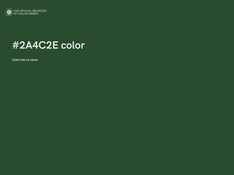 #2A4C2E color image