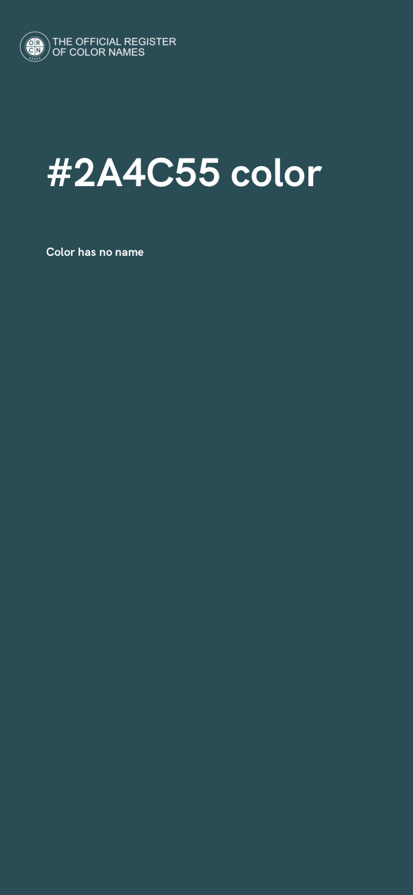 #2A4C55 color image