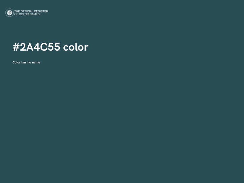 #2A4C55 color image