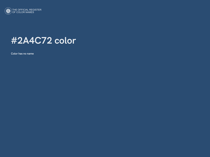 #2A4C72 color image