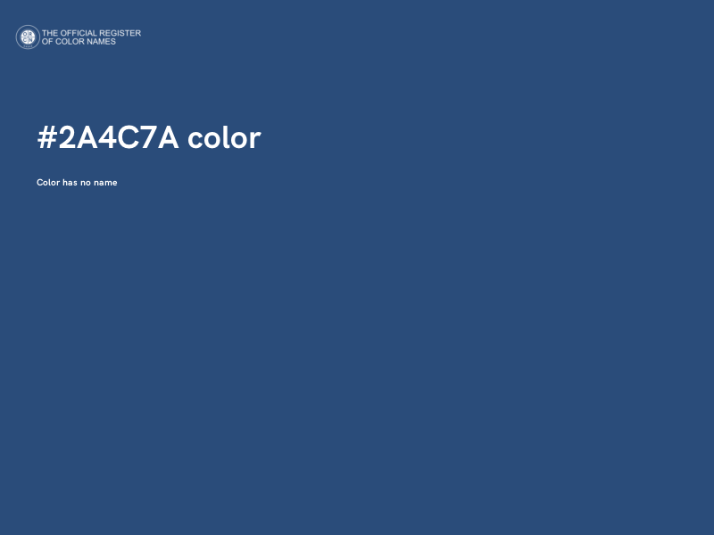 #2A4C7A color image