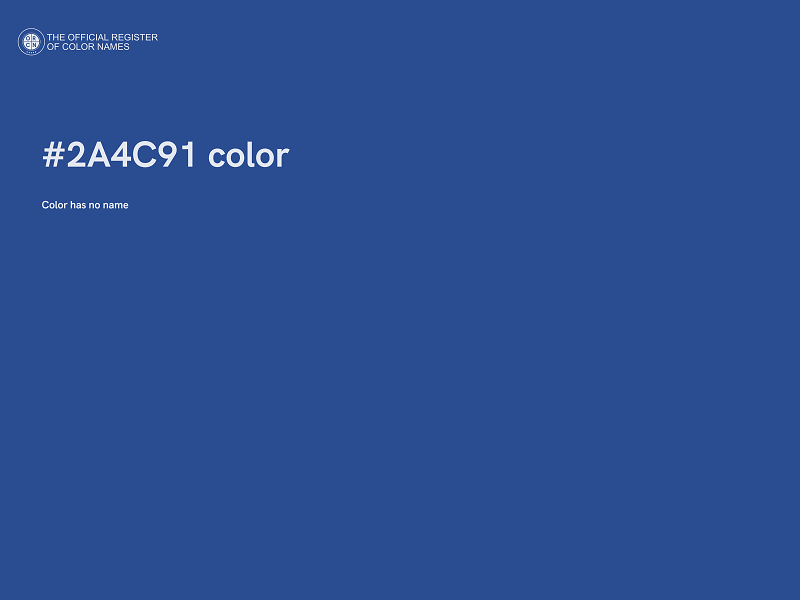 #2A4C91 color image