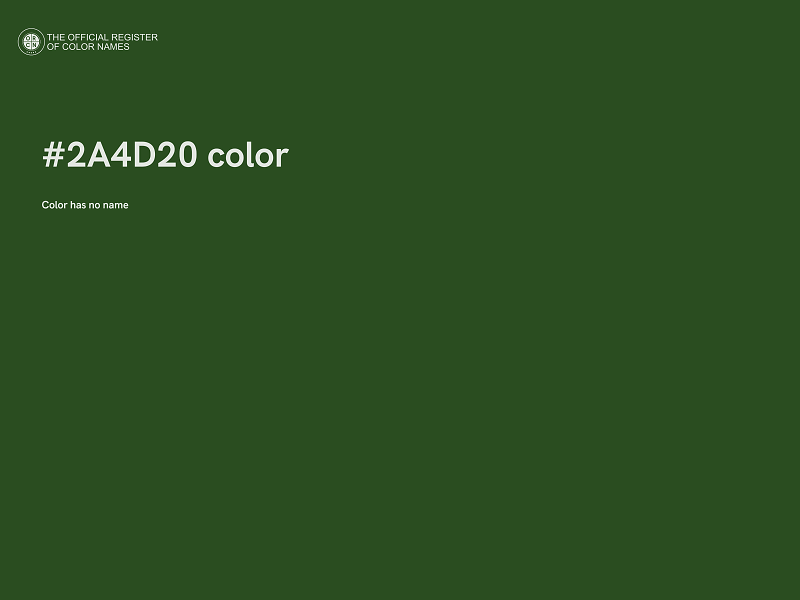 #2A4D20 color image