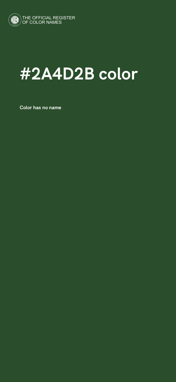 #2A4D2B color image