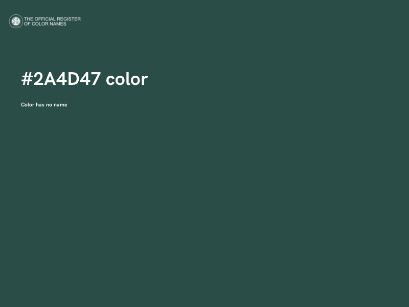 #2A4D47 color image