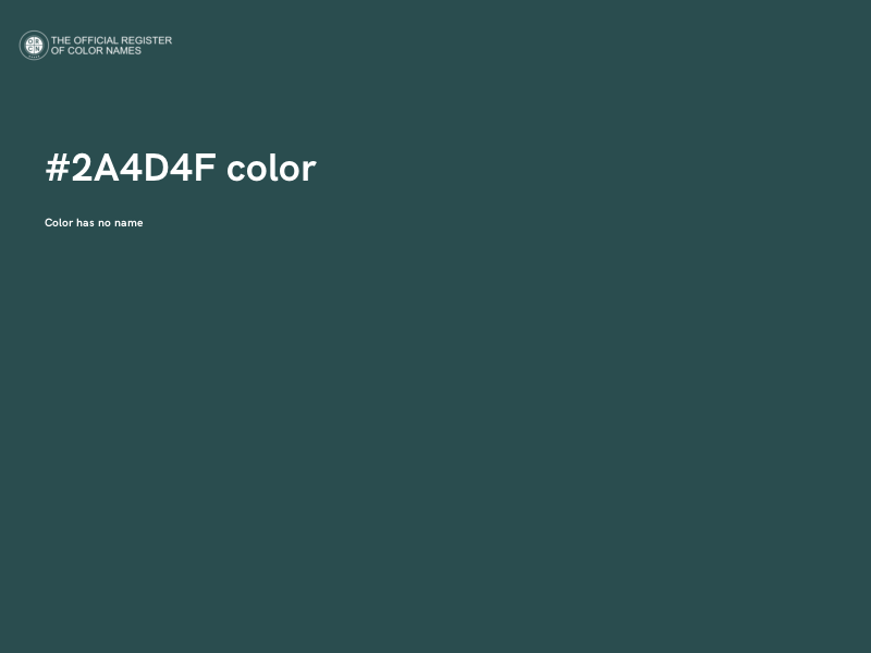 #2A4D4F color image