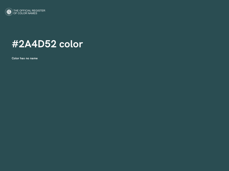 #2A4D52 color image