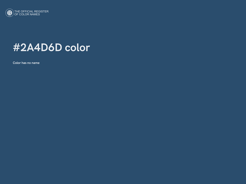 #2A4D6D color image