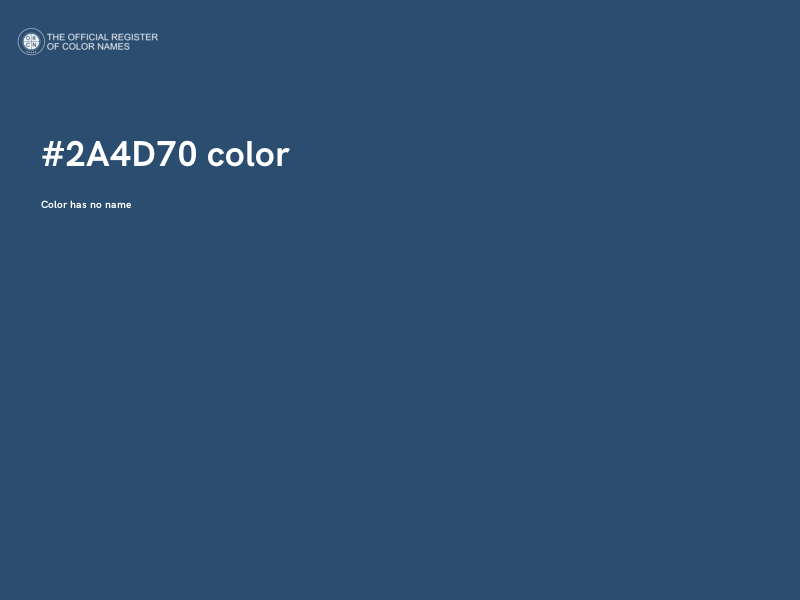 #2A4D70 color image