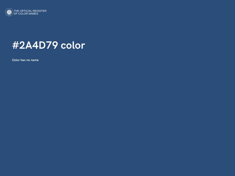 #2A4D79 color image