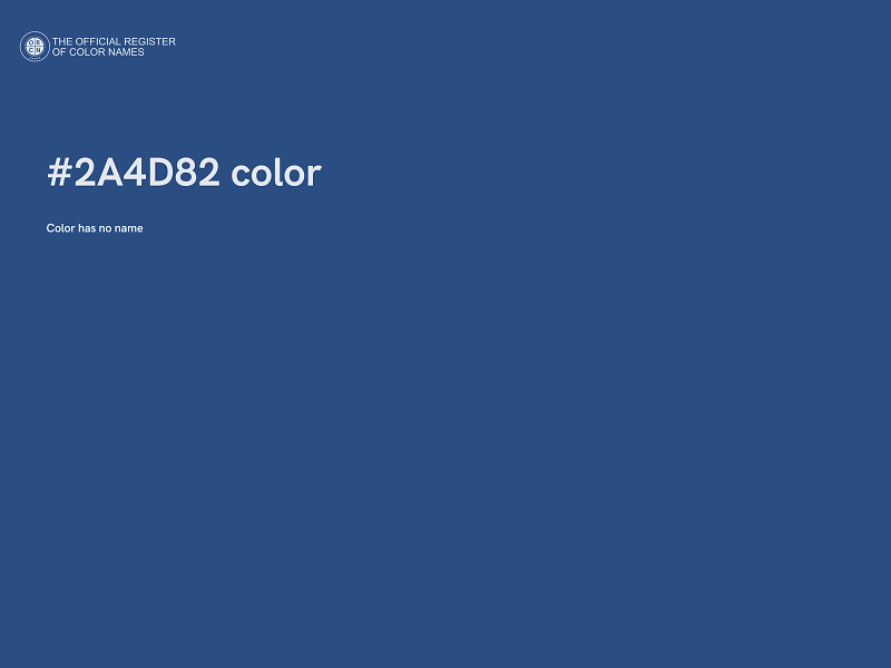 #2A4D82 color image