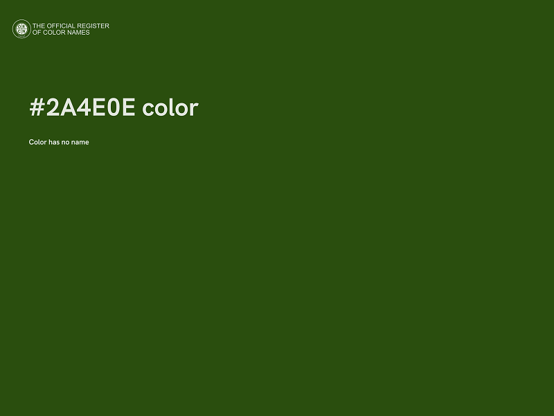 #2A4E0E color image