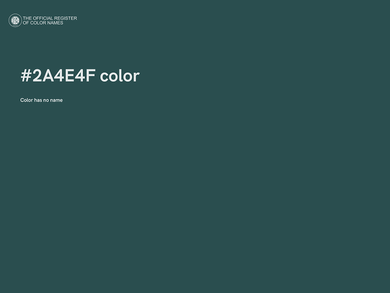 #2A4E4F color image