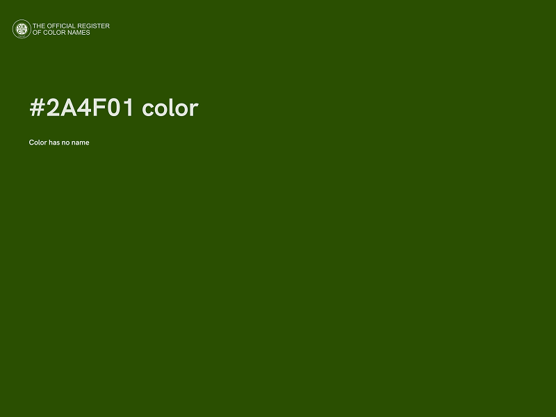 #2A4F01 color image