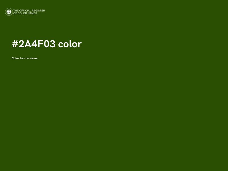 #2A4F03 color image