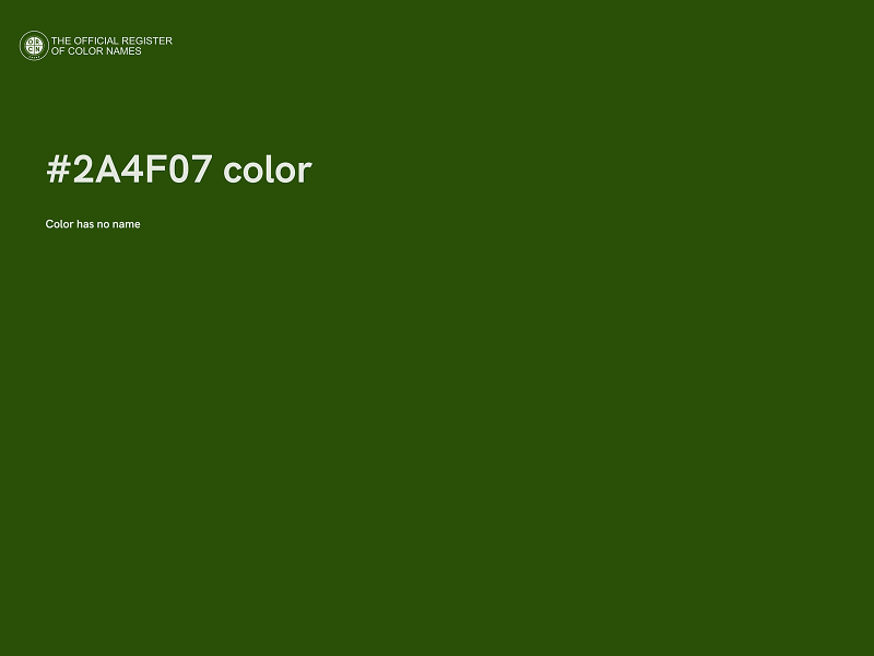 #2A4F07 color image