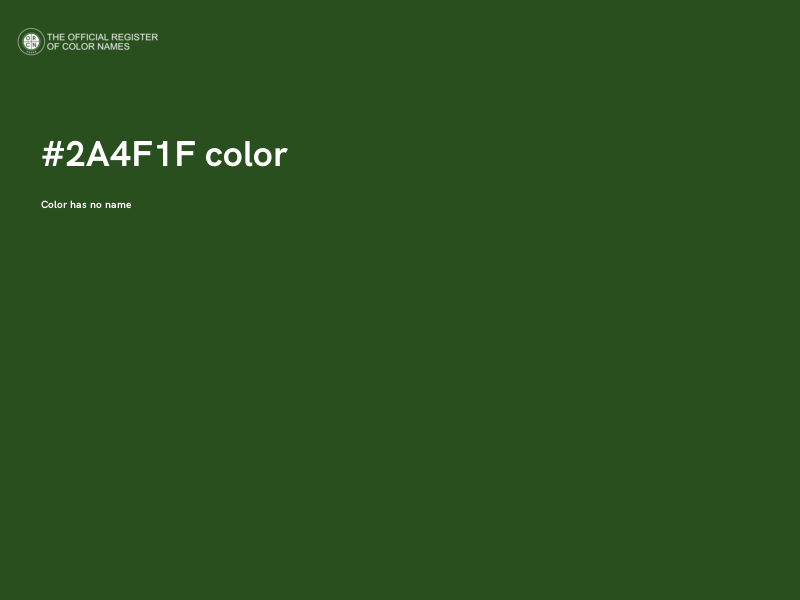 #2A4F1F color image