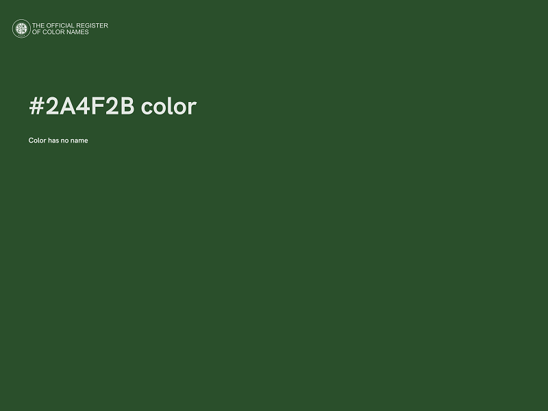 #2A4F2B color image