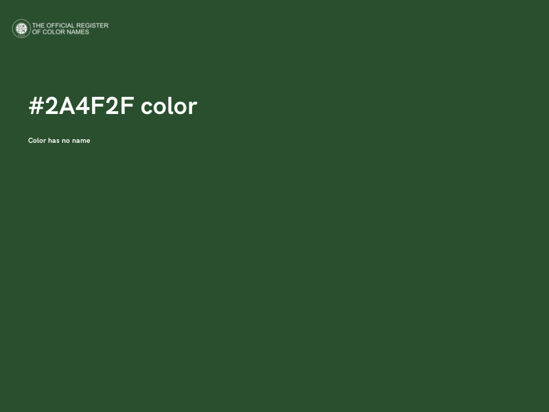 #2A4F2F color image