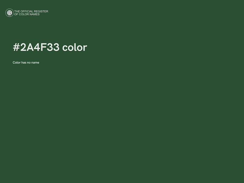 #2A4F33 color image