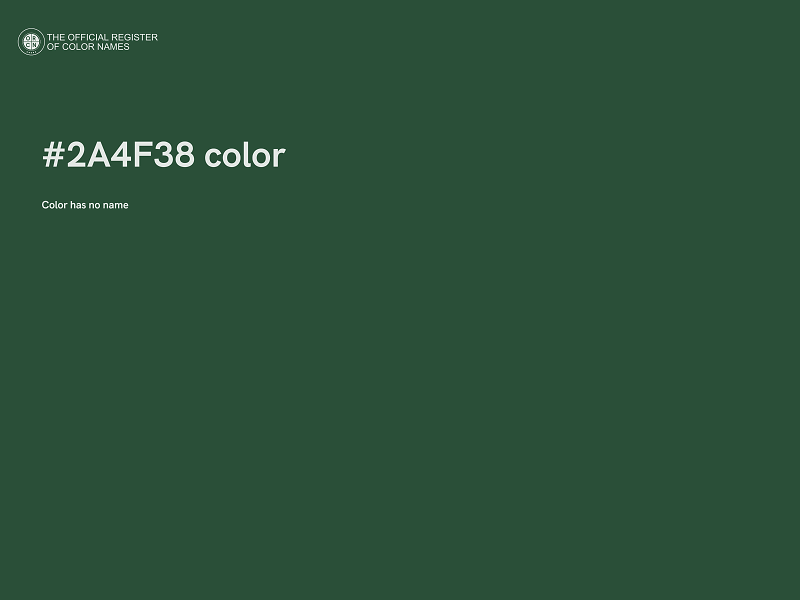 #2A4F38 color image