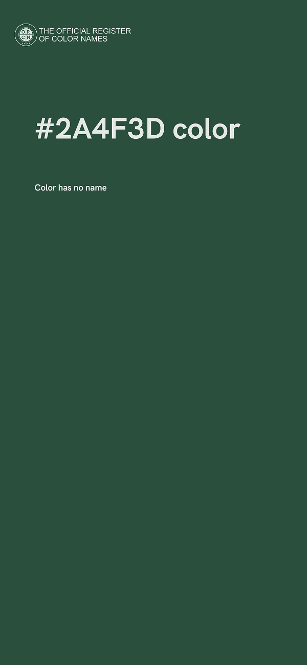 #2A4F3D color image