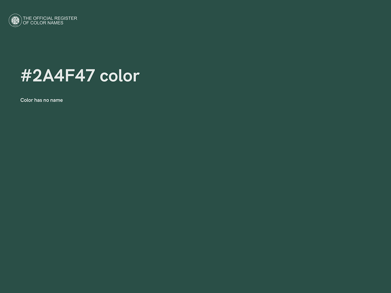 #2A4F47 color image