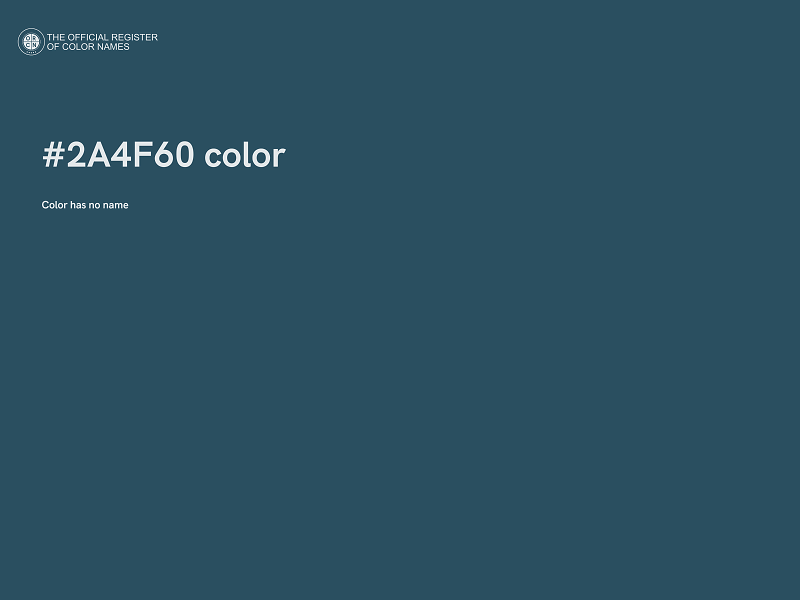 #2A4F60 color image