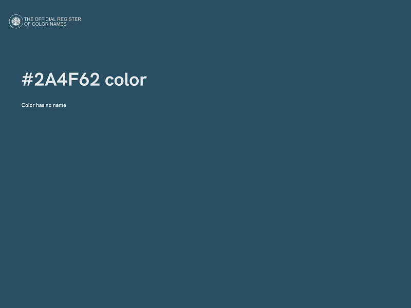 #2A4F62 color image