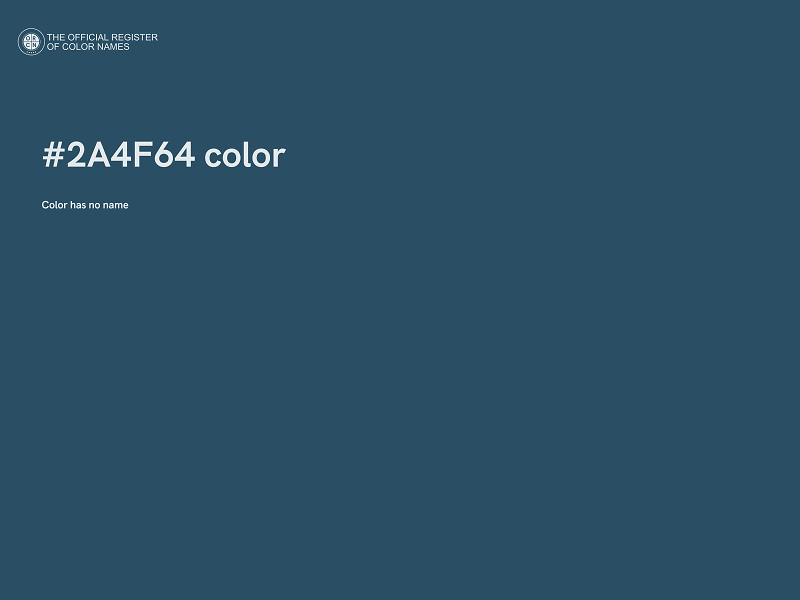 #2A4F64 color image