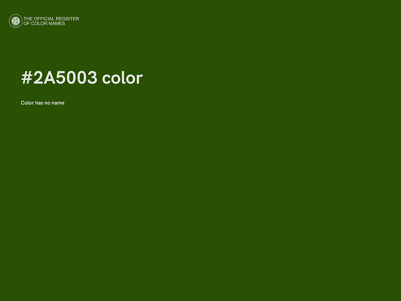#2A5003 color image