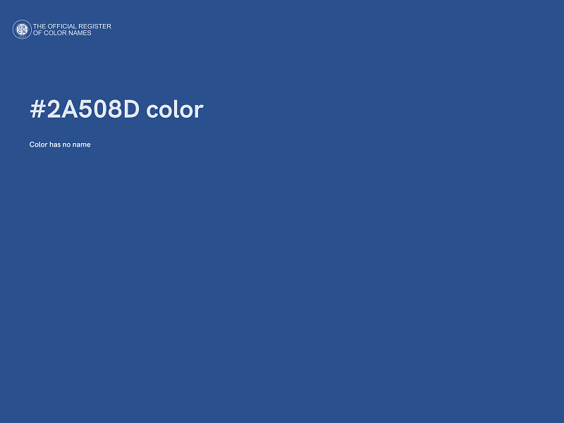 #2A508D color image