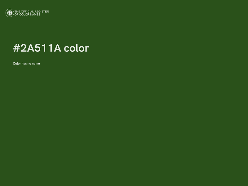 #2A511A color image