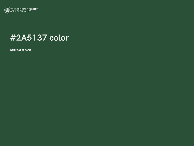 #2A5137 color image