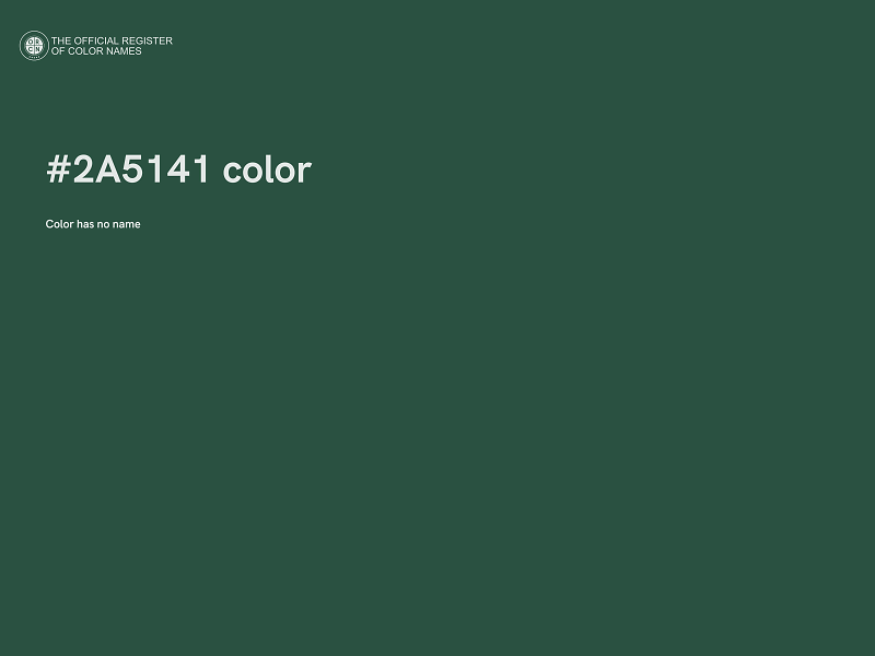 #2A5141 color image