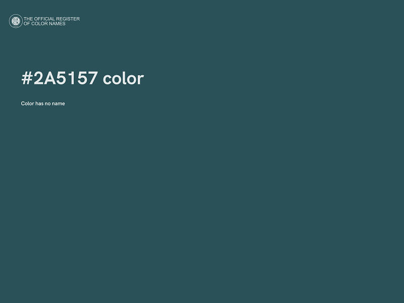 #2A5157 color image
