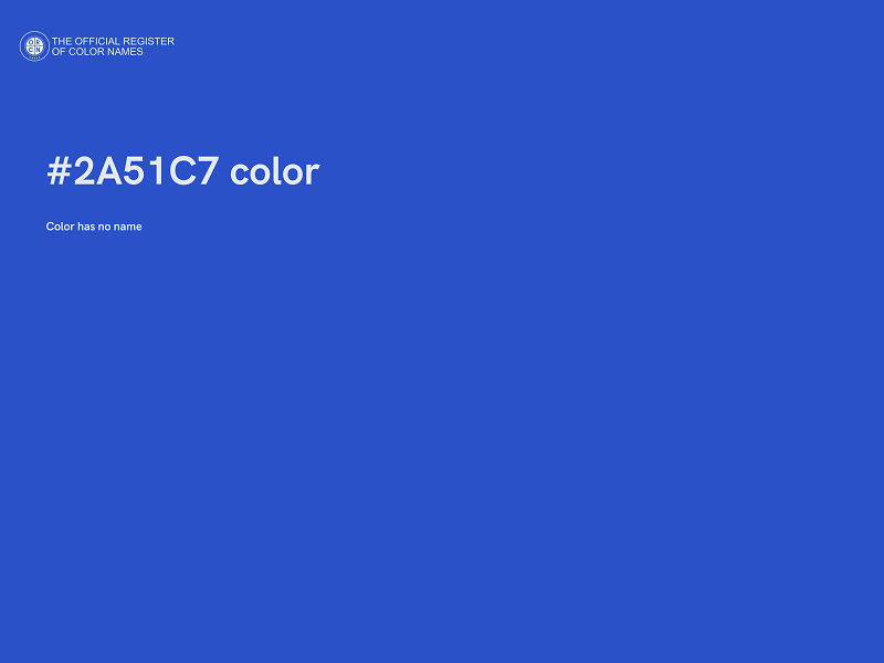 #2A51C7 color image