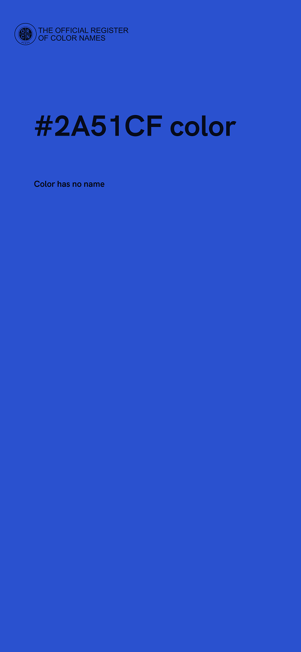 #2A51CF color image