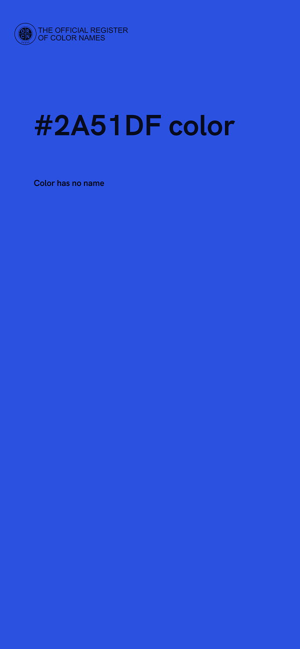 #2A51DF color image
