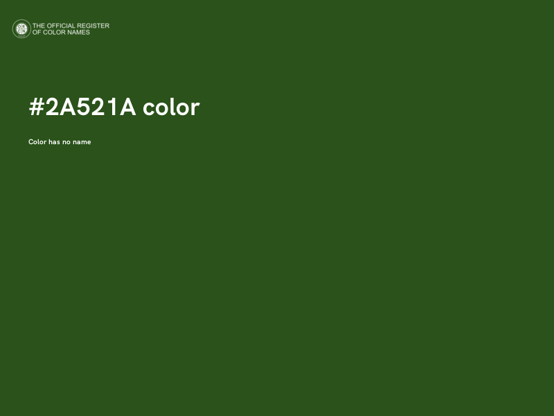 #2A521A color image