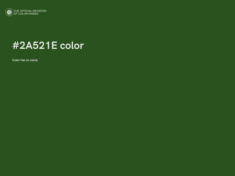 #2A521E color image