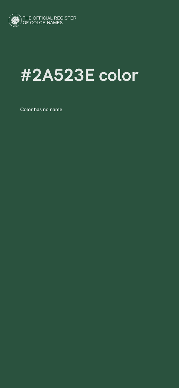 #2A523E color image