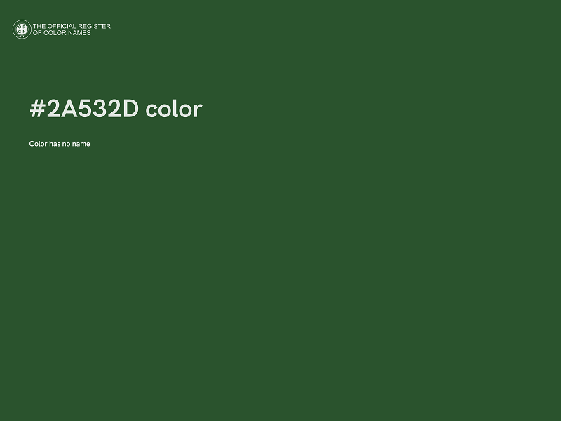 #2A532D color image