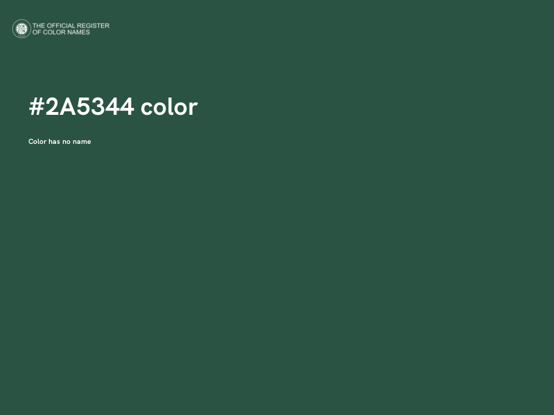#2A5344 color image