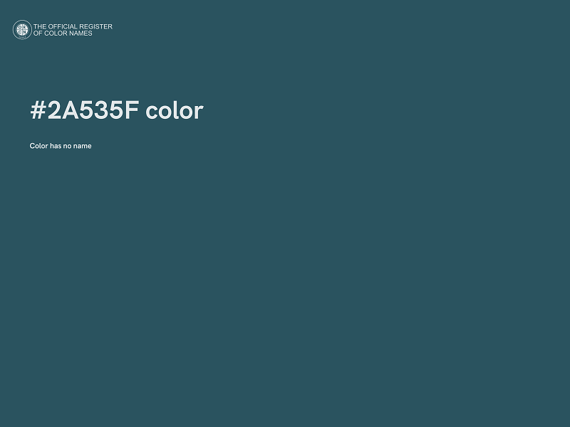 #2A535F color image