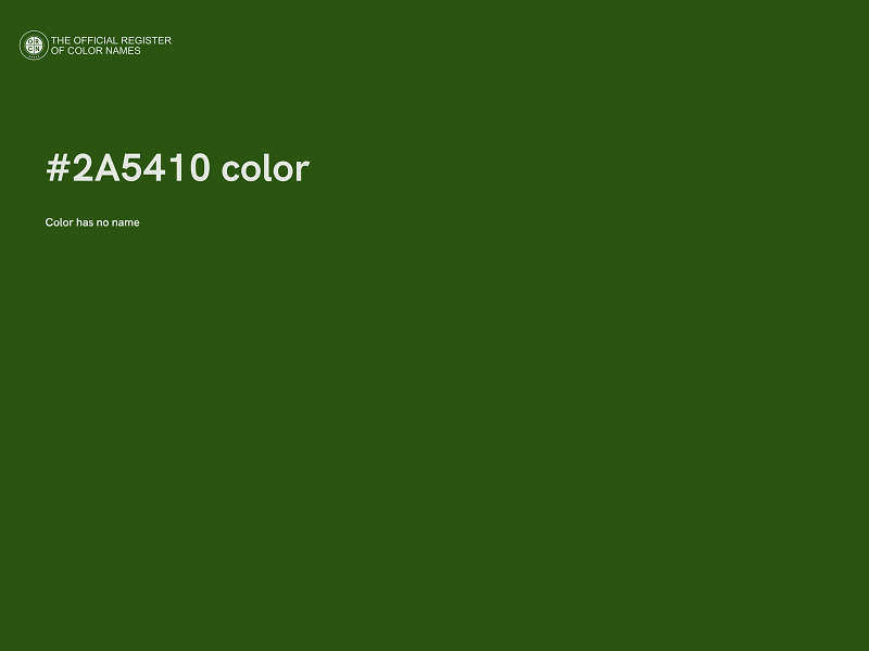 #2A5410 color image